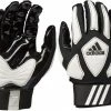 Coupon 🔔 adidas Youth Scorch Destroy 2 Football Lineman Gloves White/Black 🎁