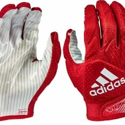 Promo 🛒 adidas Freak 5.0 Adult Football Padded Receiver/Linebacker Gloves Red ❤️ -football sales Store 215 af1296 red l mainProductImage FullSize