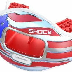 Budget 🛒 Shock Doctor Max AirFlow 2.0 Chrome Lip Guard Red/White 🛒 -football sales Store 252 3500 starsstripes mainProductImage FullSize