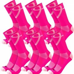 Deals 🌟 Twin City Breast Cancer Awareness Crew 🧦 Socks Hot Pink/Pink 12 Pack 😀 -football sales Store 411 lbcc3 hotpinkpink6pack l mainProductImage FullSize