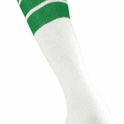 Best Sale 🔔 Twin City 22" 3-Stripe Athletic Tube 🧦 Socks - Size Medium Orange Stripes ⌛ -football sales Store 411 tcsp kellystripes mainProductImage FullSize