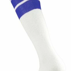 Best Sale 🔔 Twin City 22" 3-Stripe Athletic Tube 🧦 Socks - Size Medium Orange Stripes ⌛ -football sales Store 411 tcsp royalstripes mainProductImage FullSize