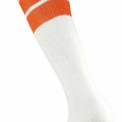 Best reviews of 👍 Twin City 16" 3-Stripe Athletic Tube 🧦 Socks - Size Small Black Stripes ✔️ -football sales Store 411 tcspy orangestripes mainProductImage FullSize