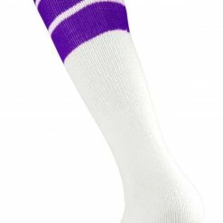 Best reviews of 👍 Twin City 16" 3-Stripe Athletic Tube 🧦 Socks - Size Small Black Stripes ✔️ -football sales Store 411 tcspy purplestripes mainProductImage FullSize