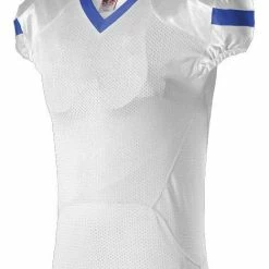 Top 10 🔥 Alleson Youth/Adult Pro Flex Cut Belt Length Custom Football Jersey White/Navy 👏 -football sales Store 429 754 c whiteroyal mainProductImage FullSize