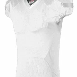 Top 10 🔥 Alleson Youth/Adult Pro Flex Cut Belt Length Custom Football Jersey White/Navy 👏 -football sales Store 429 754 c whitewhite mainProductImage FullSize