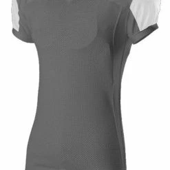 Best deal 😀 Alleson Youth/Adult Stretch Game Custom Football Jersey Charcoal/White 🛒 -football sales Store 429 792ztn c charcoalwhite mainProductImage FullSize