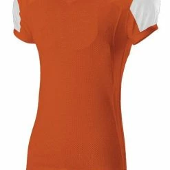 Best deal 😀 Alleson Youth/Adult Stretch Game Custom Football Jersey Charcoal/White 🛒 -football sales Store 429 792ztn c orangewhite mainProductImage FullSize