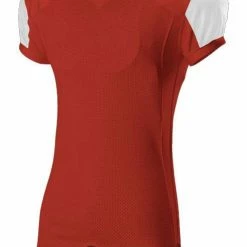 Best deal 😀 Alleson Youth/Adult Stretch Game Custom Football Jersey Charcoal/White 🛒 -football sales Store 429 792ztn c scarletwhite mainProductImage FullSize