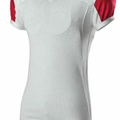 Best deal 😀 Alleson Youth/Adult Stretch Game Custom Football Jersey Charcoal/White 🛒 -football sales Store 429 792ztn c whitescarlet mainProductImage FullSize