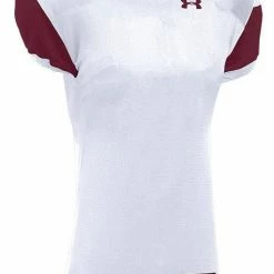 Coupon 🎁 Under Armour Encounter Youth Custom Football Jersey White/Navy 👍 -football sales Store 429 ufj165y whitemaroon mainProductImage FullSize