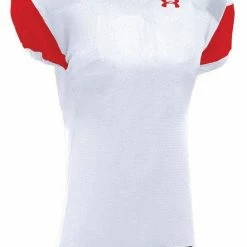 Coupon 🎁 Under Armour Encounter Youth Custom Football Jersey White/Navy 👍 -football sales Store 429 ufj165y whitered mainProductImage FullSize