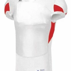 New 💯 Russell Adult Waist Length Custom Football Jersey White/Red ✔️ -football sales Store 43 s81xcm c whitered mainProductImage FullSize