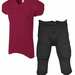 Budget 🤩 A4 Nickelback Youth/Adult Football Uniform With Integrated Pants Royal 🧨 -football sales Store 488 n4242 su fpdn maroon mainProductImage FullSize