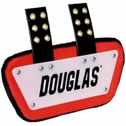 Brand new 🤩 Douglas Custom Pro CP Series Removable Football Back Plate - 6 Inch White/Royal 🔔 -football sales Store 628 acbp6 whitered mainProductImage FullSize