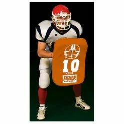 Discount 👏 Fisher HD100 24" x 16" Curved Football Body Shield Red 🧨 -football sales Store 753 hd100 orange mainProductImage FullSize