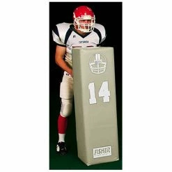 Best Pirce 💯 Fisher Dual Purpose 50" x 14" Square Football Blocking Dummy Kelly Green 🛒 -football sales Store 753 sd14 gray mainProductImage FullSize