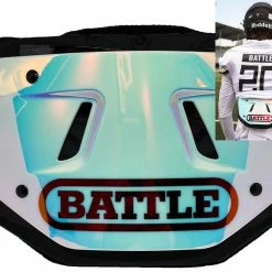 Cheap 👍 Battle Sports Back Bone Adult Football Back Plate Gold/Black 🛒 -football sales Store 897 bonebp adult iridescent mainProductImage FullSize