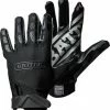 Best Sale ⌛ Battle Sports Triple Threat Adult Receiver Gloves Black ✔️