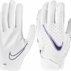 Brand new ✔️ Nike Vapor Jet 6.0 Youth Football Gloves Navy/White ✨ -football sales Store 966 n1000606 whitepurple l mainProductImage FullSize
