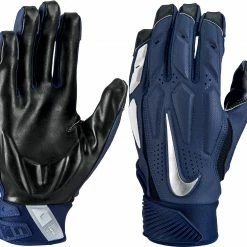 Outlet 🎉 Nike D-Tack 6.0 Adult Football Lineman Gloves Navy/White/Chrome 🎁 -football sales Store 966 nfg21 navywhitechrome l mainProductImage FullSize