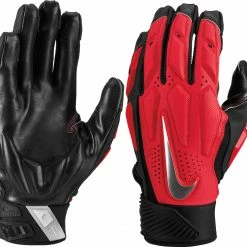 Outlet 🎉 Nike D-Tack 6.0 Adult Football Lineman Gloves Navy/White/Chrome 🎁 -football sales Store 966 nfg21 redwhitechrome 3xl mainProductImage FullSize