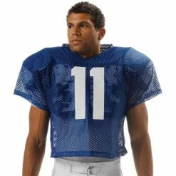 New ⌛ A4 All Porthole Adult/Youth Custom Practice Football Jersey Royal 🎁