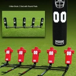 Best Pirce 🛒 Fisher 5 Man Brute Youth Football Sled ⌛
