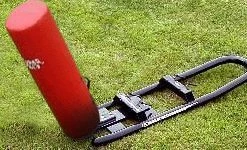 Outlet ⌛ Hadar Athletic One Man Middle School Football Blocking Sled with Cylinder Pad ⌛